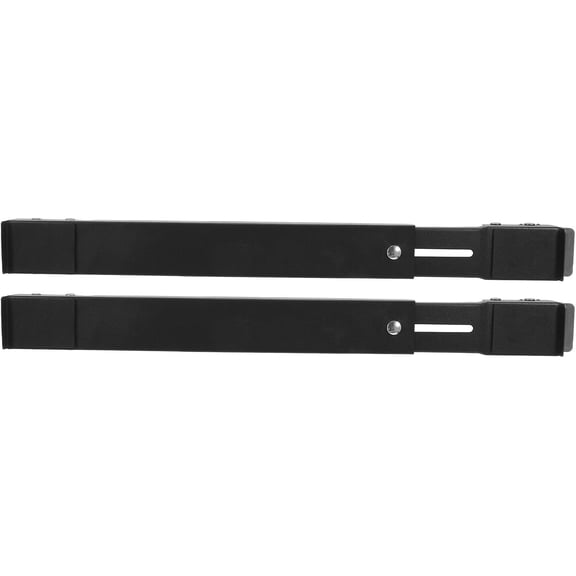 2pcs Black 24 Inch Wheel Appliance Rollers with Locking Brakes for Washers and Freezers