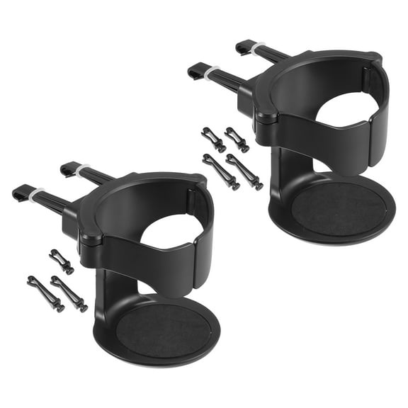 2pcs Black Car Water Drink Cup Holder Adjustable Air Vent Cup Holder Universal for Car Boat Marine Caravan RV