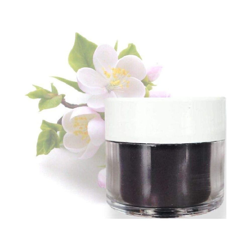 2pcs Black Edible Petal Dust Food Coloring Powder, 4 Gram Jar (Great