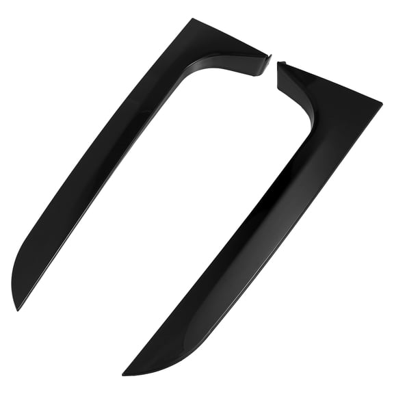 2pcs Black Rear Window Side Spoiler Wing Car Rear Window Spoiler Trim for Audi A6 C7 Allroad TDI Quattro 2012-2018