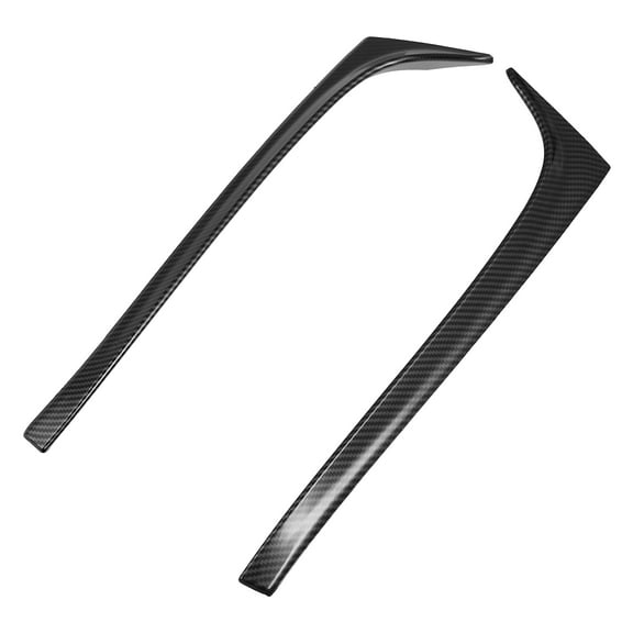 2pcs Black Rear Window Side Spoiler Wing Spoiler Trims for Volkswagen Golf 7 MK7 GTD R 2014-2018 Carbon Fiber Pattern