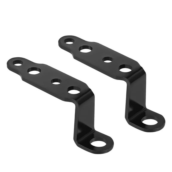 2pcs Black Universal Motorcycle Front Headlights Mount Bracket Rearview Mirror Bracket Holder Extension