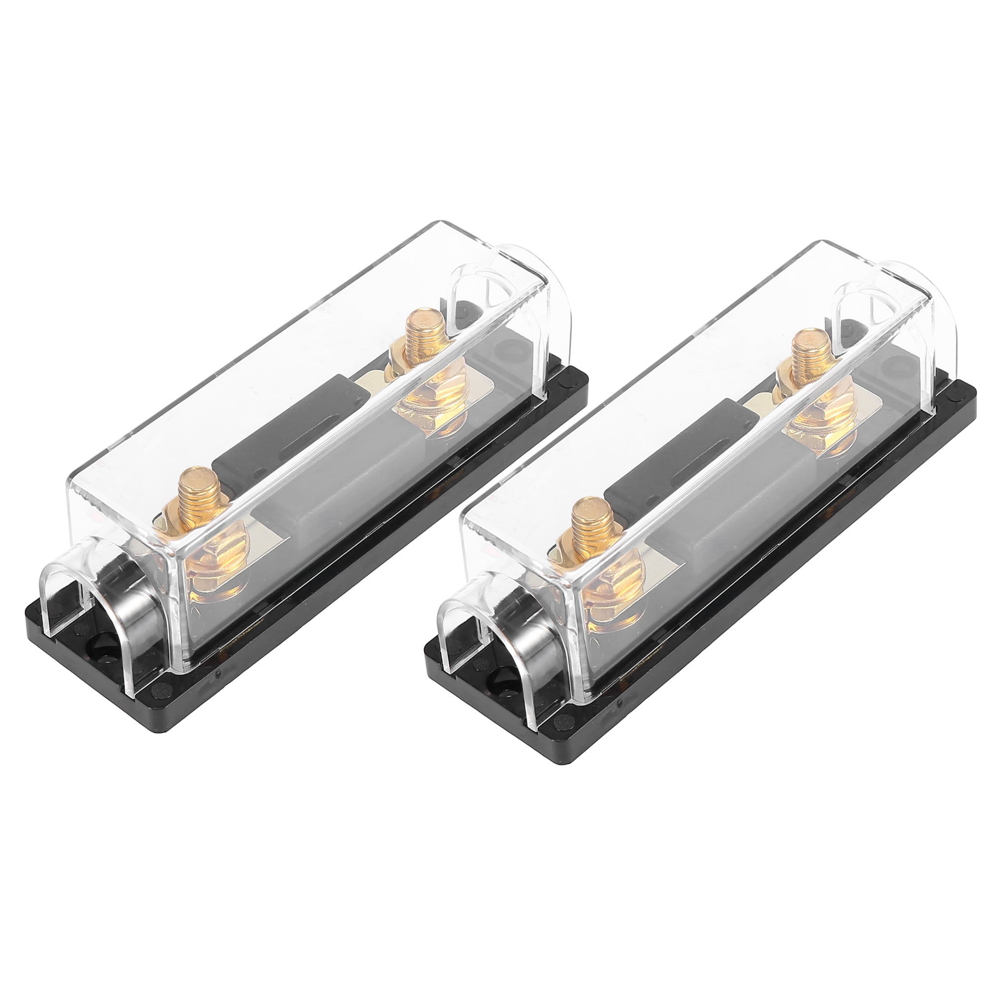 2pcs Black Vehicle 60 Amp ANL Fuse with In-Line Holder Electrical ...