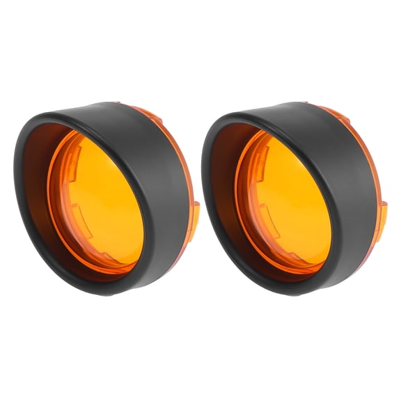 2pcs Black Yellow Motorcycle Turn Signals Covers Light Lens Cover for Harley-Davidson Touring Sportster Dyna