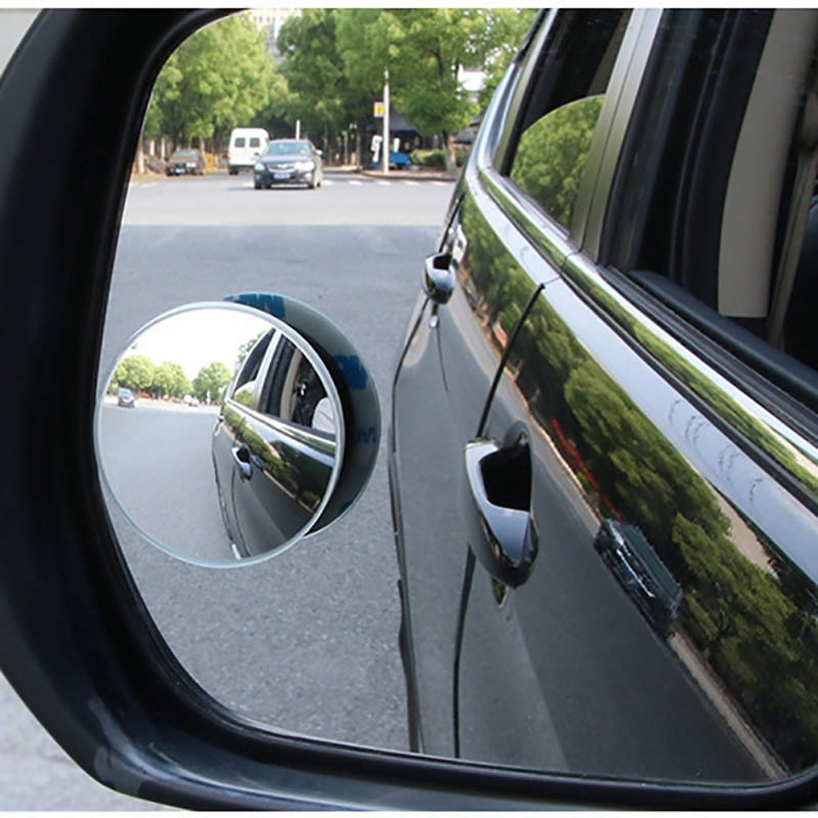 Blind Spot Car Mirror 2 Pack-2 Inch Round Rear View Convex Mirrors for  Cars/SUVs/Motorcycles/Trucks/Trailers/Snowmobiles/Bicycles/RVs/Boats/Golf  Carts