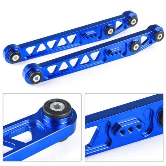 2pcs Blue Aluminum Rear Lower Control Arms Fit for 1996-2000 Honda Civic EK