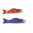 thumbnail image 1 of 2pcs Blue and Red Japanese Carp Windsock Streamer  70cm, 1 of 9