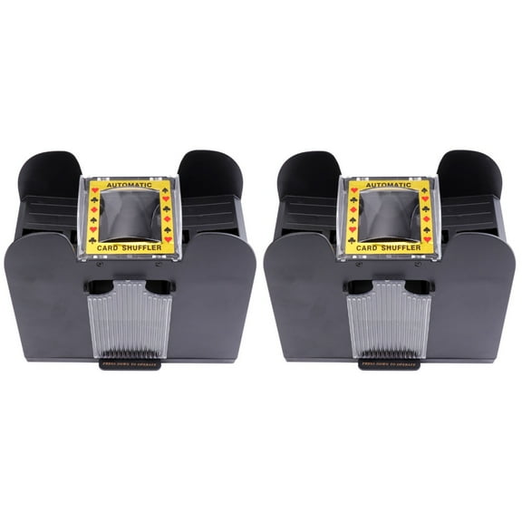2pcs Board Game Poker Playing Cards Electric Automatic Shuffler Perfect Without Battery for Bridge Poker Sized Playing Cards