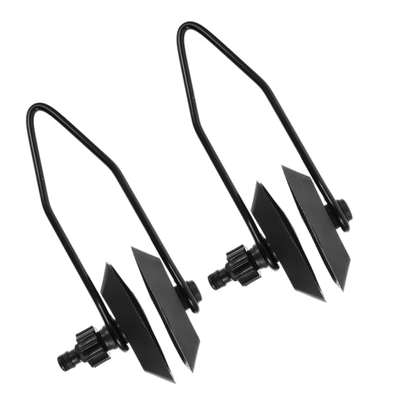RENACLIPY Boat Engine Flushers Black Steel ABS Versatile Compatible Durable 2Pcs
