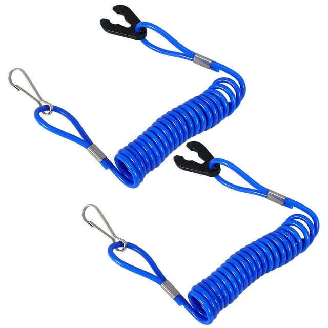2pcs Boat Engine Lanyards Boat Stop Safety Lanyard Boat Emergency