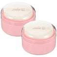 2pcs Body Powder Puffs Boxes with Talcum for Baby and Adults, Portable