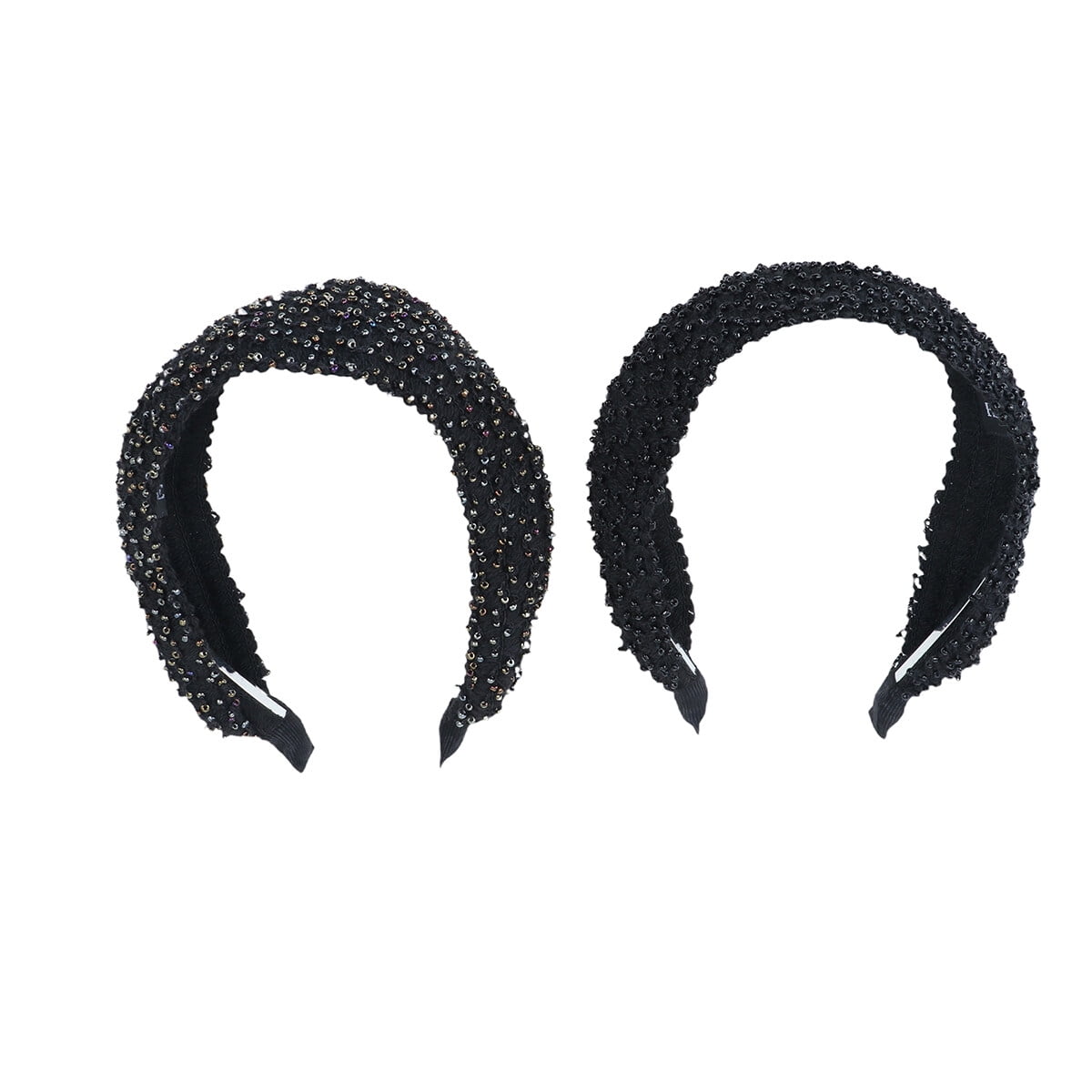 2pcs Bohemian Style Headband Hair Fashion Hand Beaded Wide Hair Band