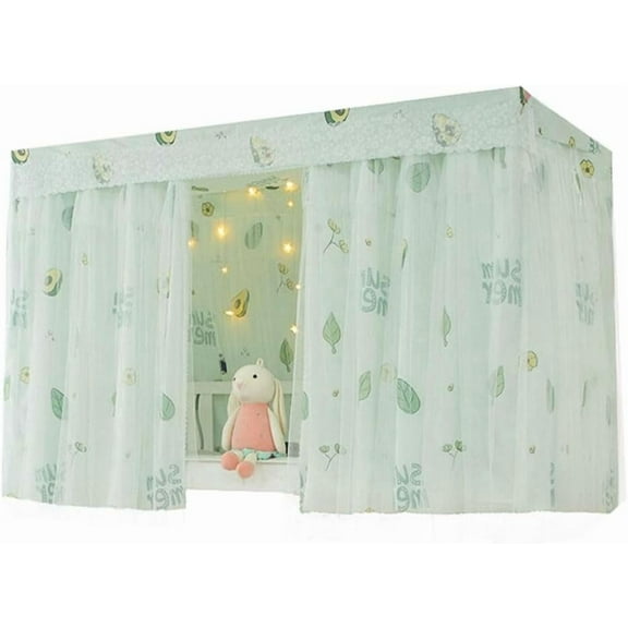 2pcs Bottom Bunk Bed Curtains Students Dormitory Bunk Bed Curtains Loft Bedroom Privacy Curtains Single Sleeper Blackout Cloth Bed Tent for upper berth