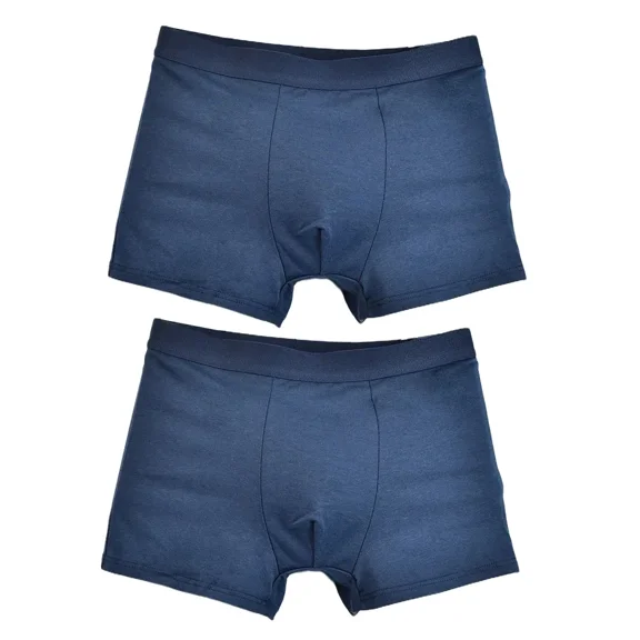 2pcs Boxers Men Boxer Shorts Cotton Underwear Male Underwear Boxers Homme Man Sports Solid Underpants Sexy L-4XL Black Blue Gray
