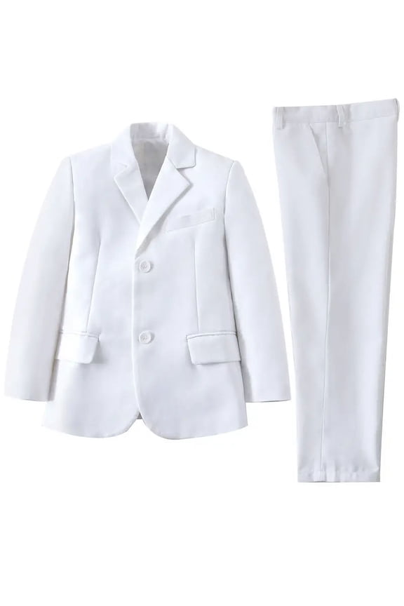 2pcs Boys Formal Gentleman Outfits Long Sleeve Boys Clothing Set For Competition Wedding Banquet Dress