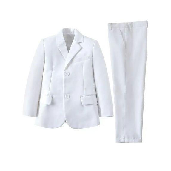 2pcs Boys Formal Gentleman Outfits Long Sleeve Boys Clothing Set For Competition Wedding Banquet Dress