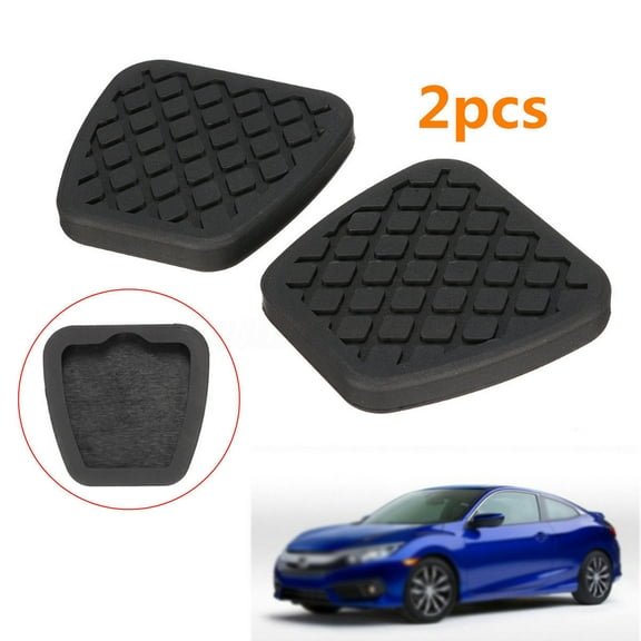 2pcs Brake Clutch Pedal Pad Rubber Cover Set for /Civic/Accord CRV