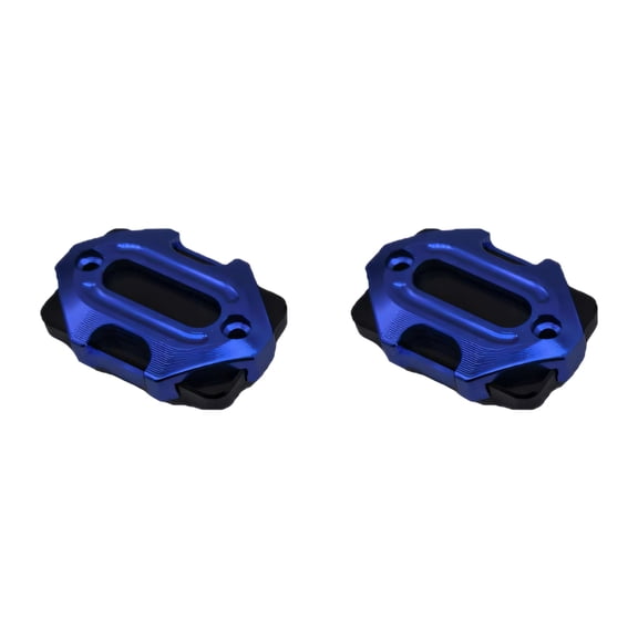 2pcs Brake Reservoir Fluid Tanks Cover Motorcycle Oil Cup Cap Front Brake Reservoir Cap Aluminum Motorbike Accessories