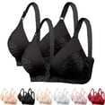 thumbnail image 1 of 2pcs Bras for Women Bamboo Fiber Bras Women Eco Friendly Breathable Soft Comfort Wireless Seamless Light Support Plus Size Women Bras, 1 of 4