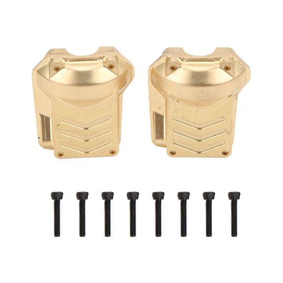2pcs Brass Diff Cover Case Front Rear Axle Housing Cover for Car Upgrade Parts