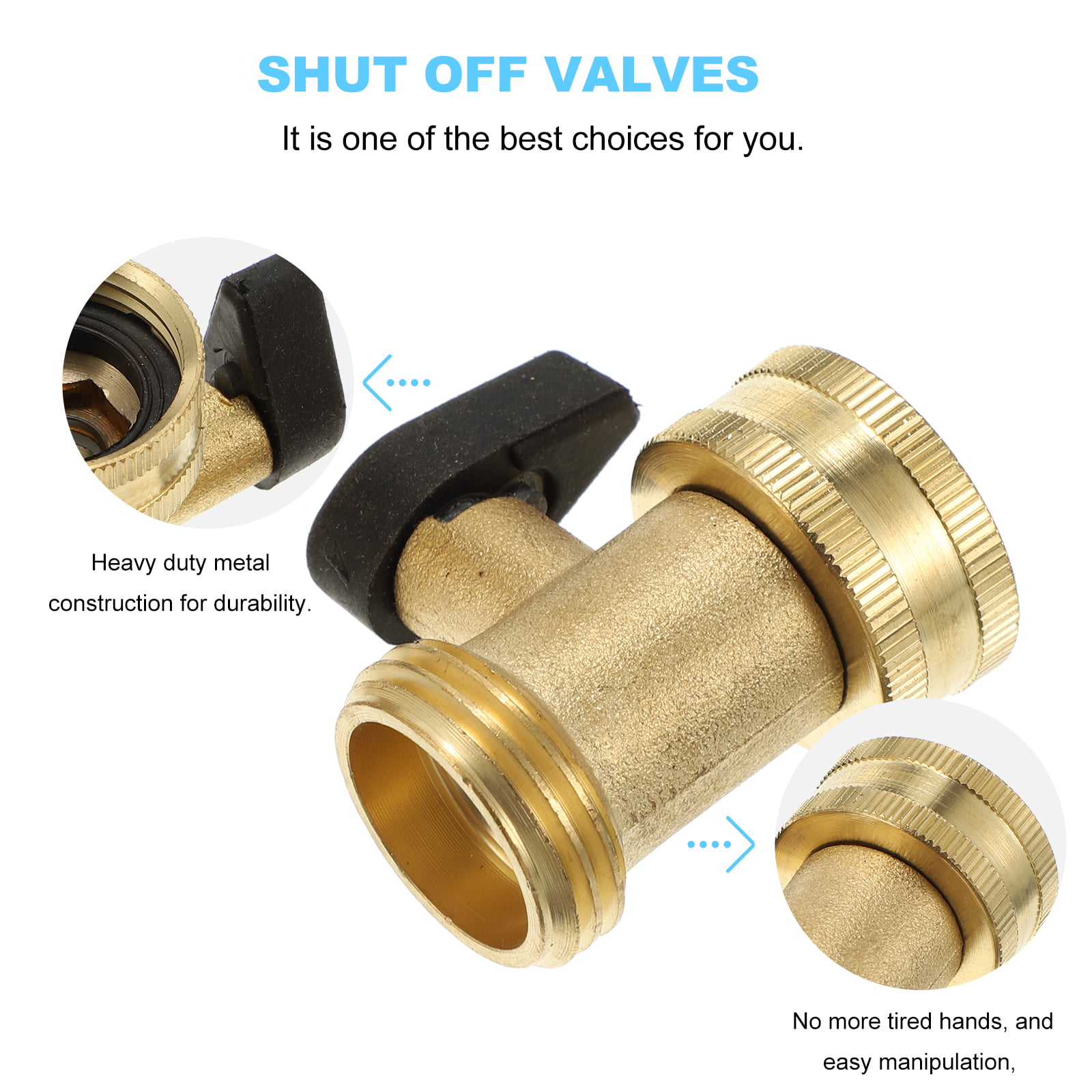 3/4'' Brass Y-Strainer With Plug Valve Connector Fitting