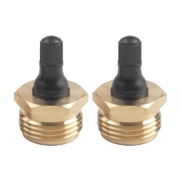 2pcs Brass Winterization Plug Adapters for Water Pipes Freeze Damage in Sprinklers and Hoses