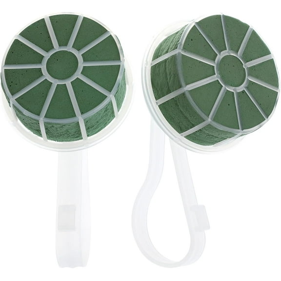 2pcs Bridal Bouquet Holder Floral Foam Handle for Wedding Flower Arrangement Durable Plastic Support for DIY Bouquets and Floral Decorations