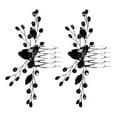 2pcs Bridal Hair Comb Wedding Hair Combs Rhinestone Bridal Side Combs