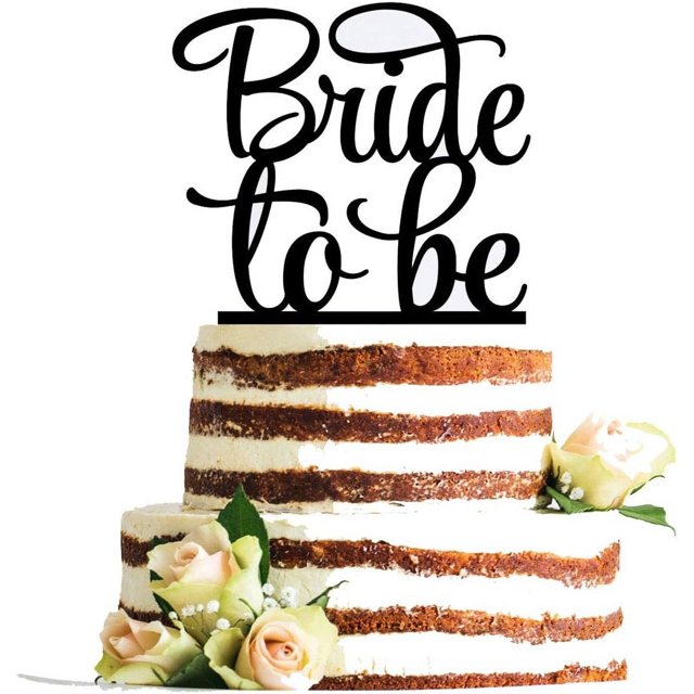 2pcs Bride to Be Cake Topper, Bridal Shower, Engagement Party