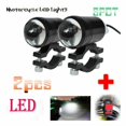 2pcs Bright Headlight Motorcycle Fog Lights LED Driving Spot Work Lamp