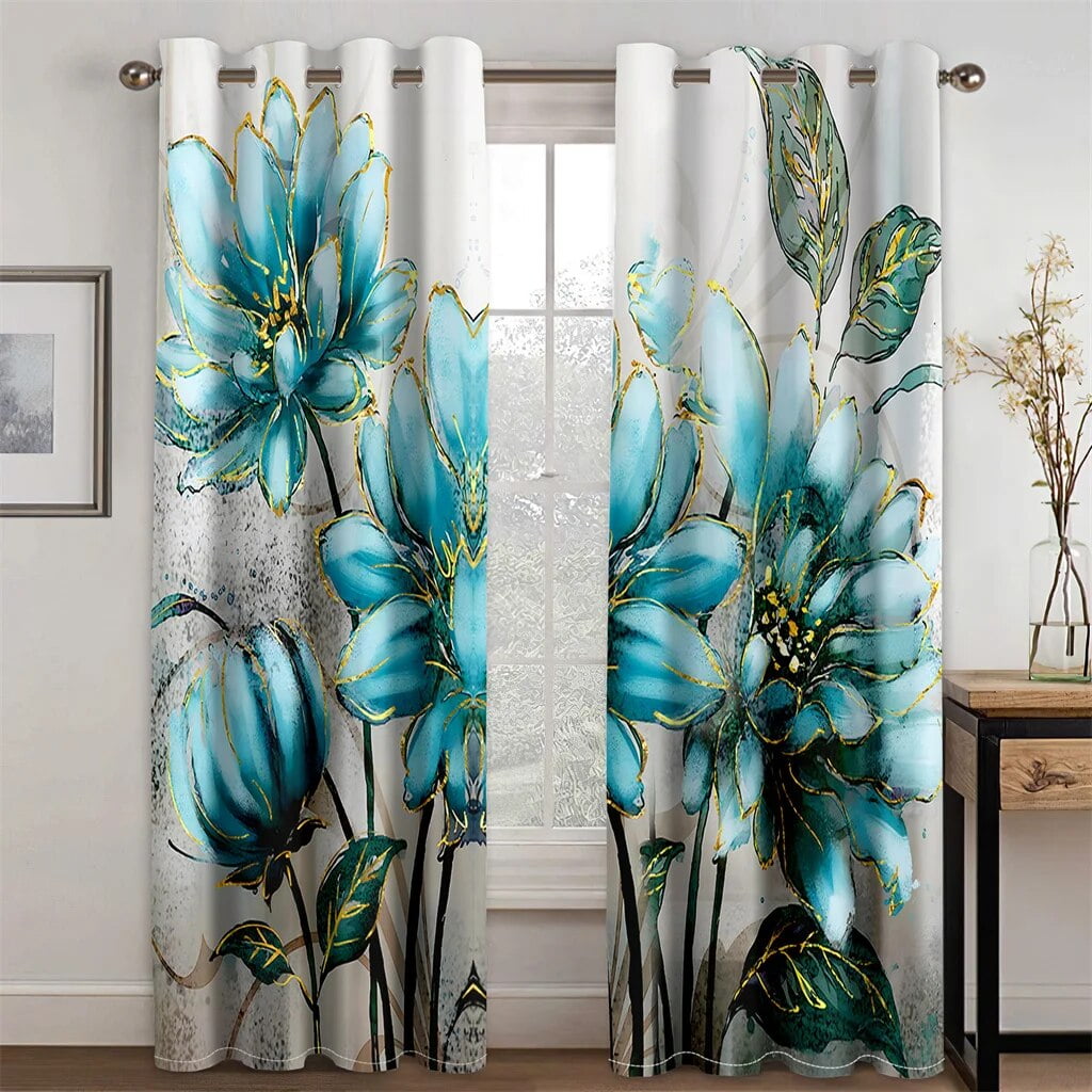 Retro Curtian Window Wilt Red Rose Tree Backdrop