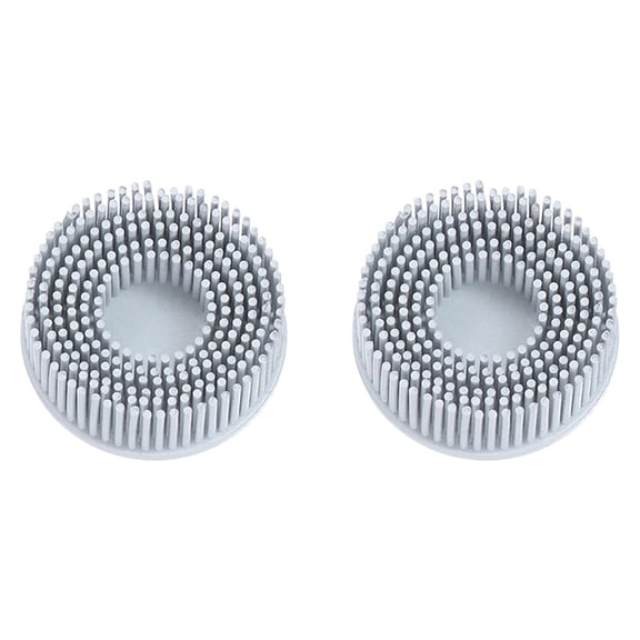 2pcs Bristle Disc 2" 120 Grit Abrasive Brush Deburring Electric Disc Brush with Roll Lock Abrasive Coating Removal Disc