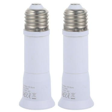 2pcs Bulb Socket Extender Telescopic Light Bulb Extension Socket E27 Socket