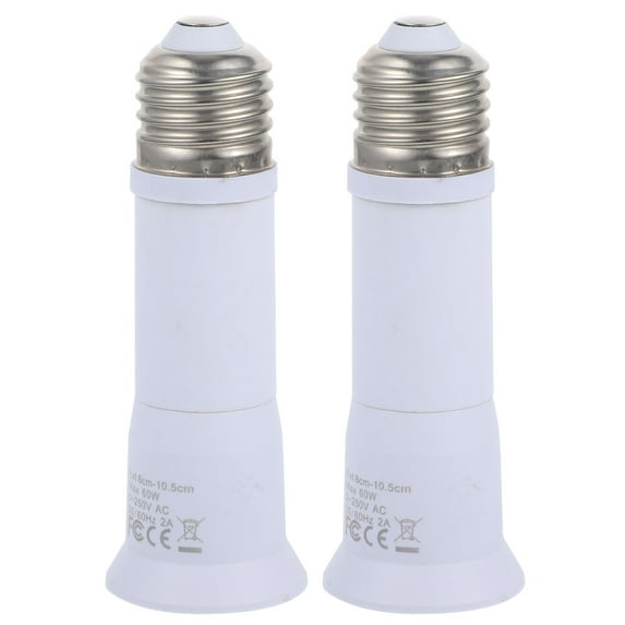 LHXC 2pcs Bulb Socket Extender Telescopic Light Bulb Extension Socket E27 Socket