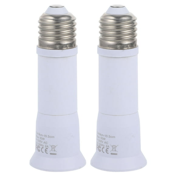 2pcs Bulb Socket Extender Telescopic Light Bulb Extension Socket E27 Socket