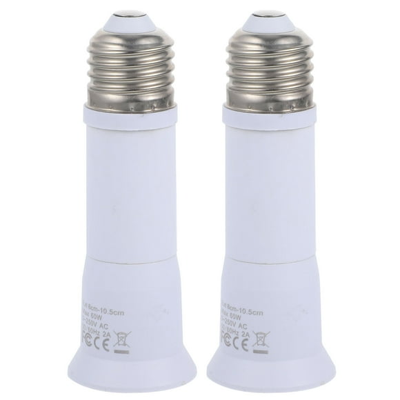 2pcs Bulb Socket Extender Telescopic Light Bulb Extension Socket E27 Socket