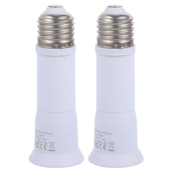 LHXC 2pcs Bulb Socket Extender Telescopic Light Bulb Extension Socket E27 Socket