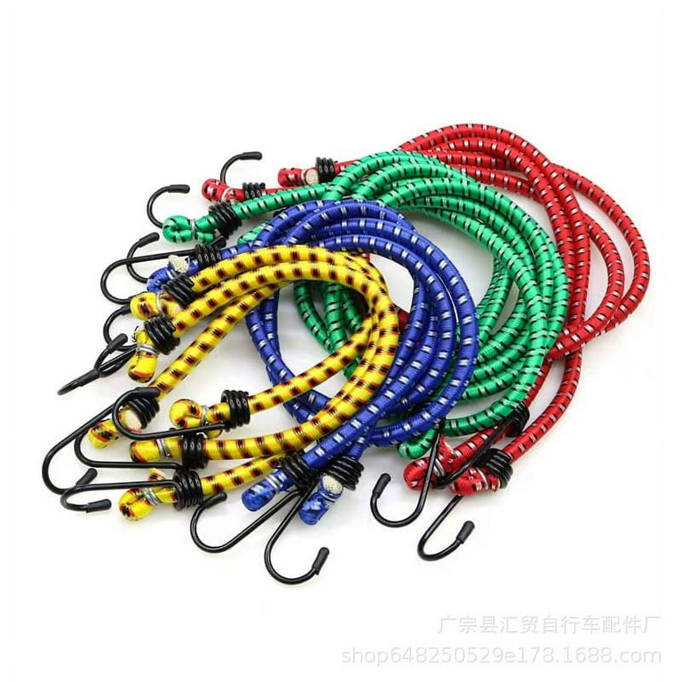 2pcs Bungee Cord Heavy Duty Bungee Strap Adjustable Bungee Cord Rope With  Hook 