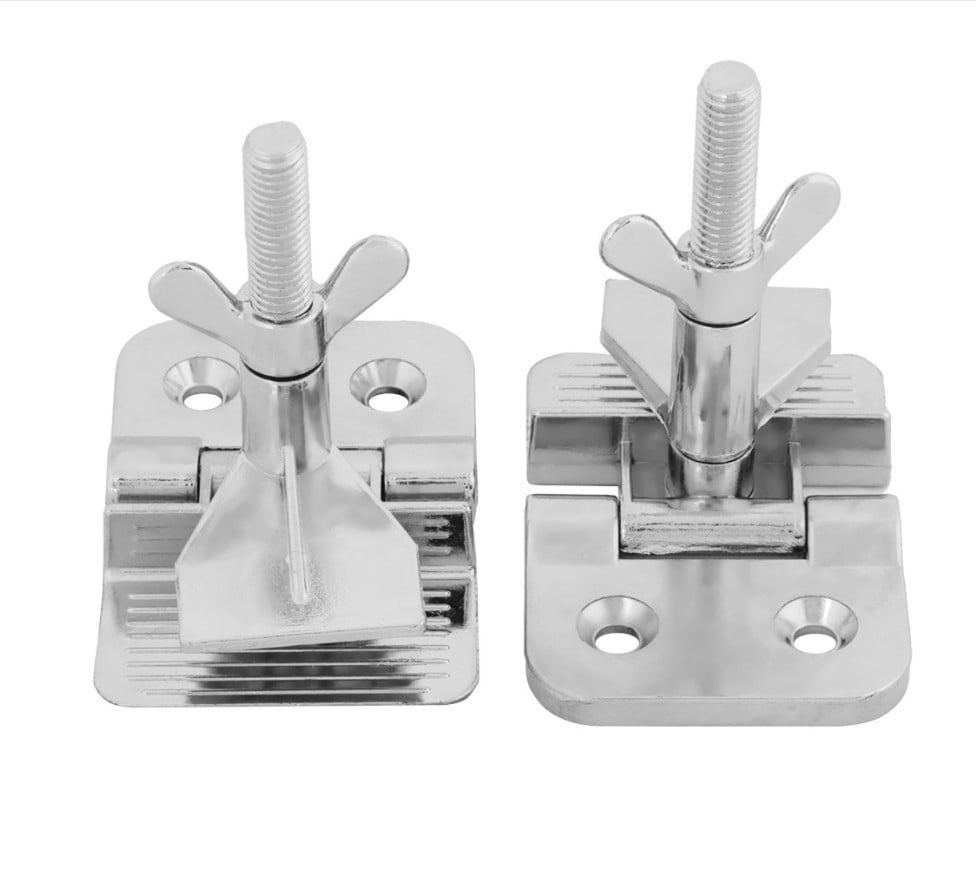 2-Pack Butterfly Hinge Screen Printing Clamps – Heavy-Duty Zinc Alloy Frame Clamps For DIY Screens, Rust-Resistant With Thumbscrew