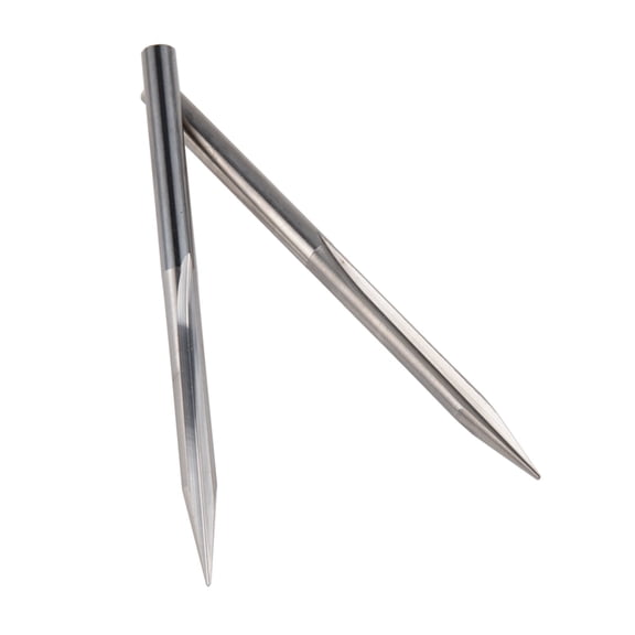 2pcs CNC Solid Carbide End Mill Woodworking Router Bit Taper Ball Nose Milling Cutter Tool