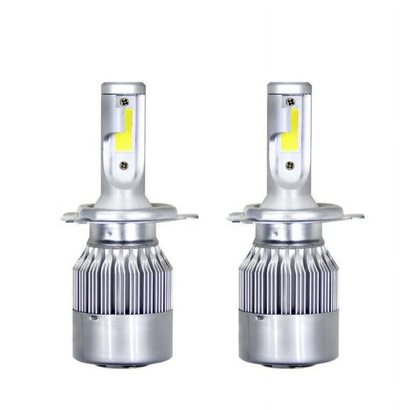 2pcs COB H4 LED 200W 40000LM Car Headlight Set Hi/Lo Beam Auto Bulbs 6000K