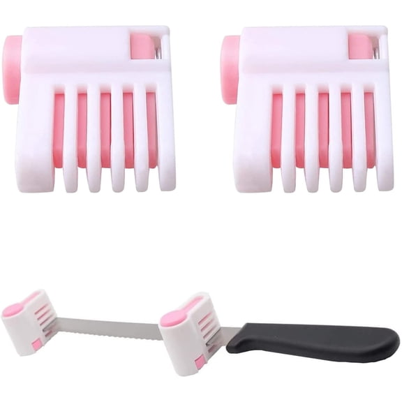 2pcs Cake Slicer,Adjustable 5 Layers Leveler Slicer,Toast Layering Aid Bread Slicing,Cake Stratification Auxiliary Tool,Cake Leveller Cake Knife Toast Cutter for DIY Cake Baking Tool