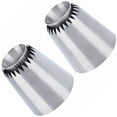 2pcs Cake Tips Set Cream Decoration Icing Piping Pastry Nozzles Cupcake