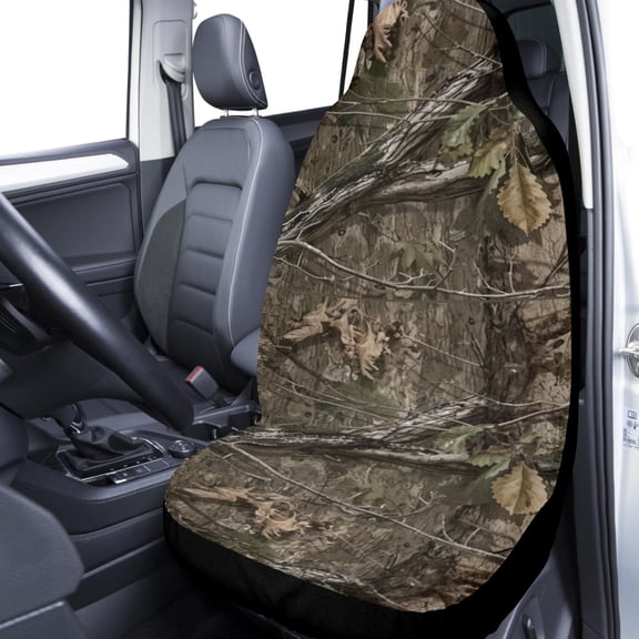 2pcs Camouflage Trees Pattern Car Seat Covers, High Back, Universal Fit for Most Vehicles, All-Season, Durable, Machine Washable, Easy Care Auto Interior Seat Protectors