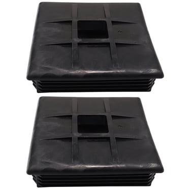 Aluminum RV Bumper End Cap 2 Pack, Fits 4-Inch Square