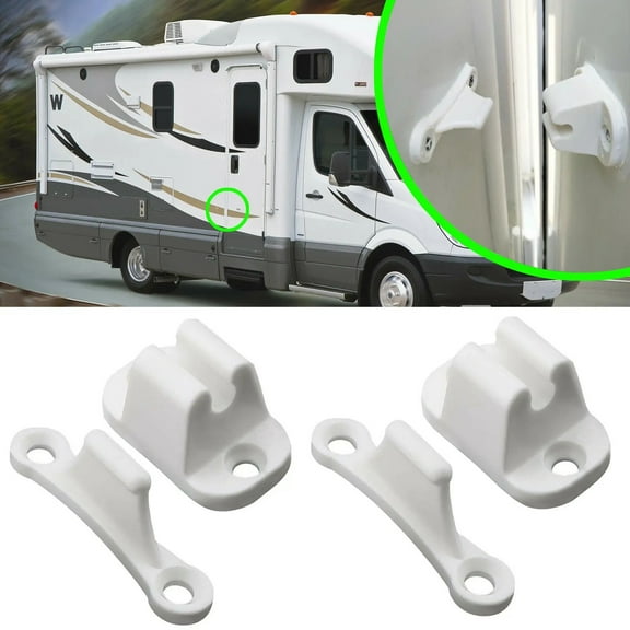 2pcs Camper Door Retainer Catch Caravan Motorhomes Boat RV Stopper Clip Clip Latch RV Motorhome Replacement Parts ,Variety of Features