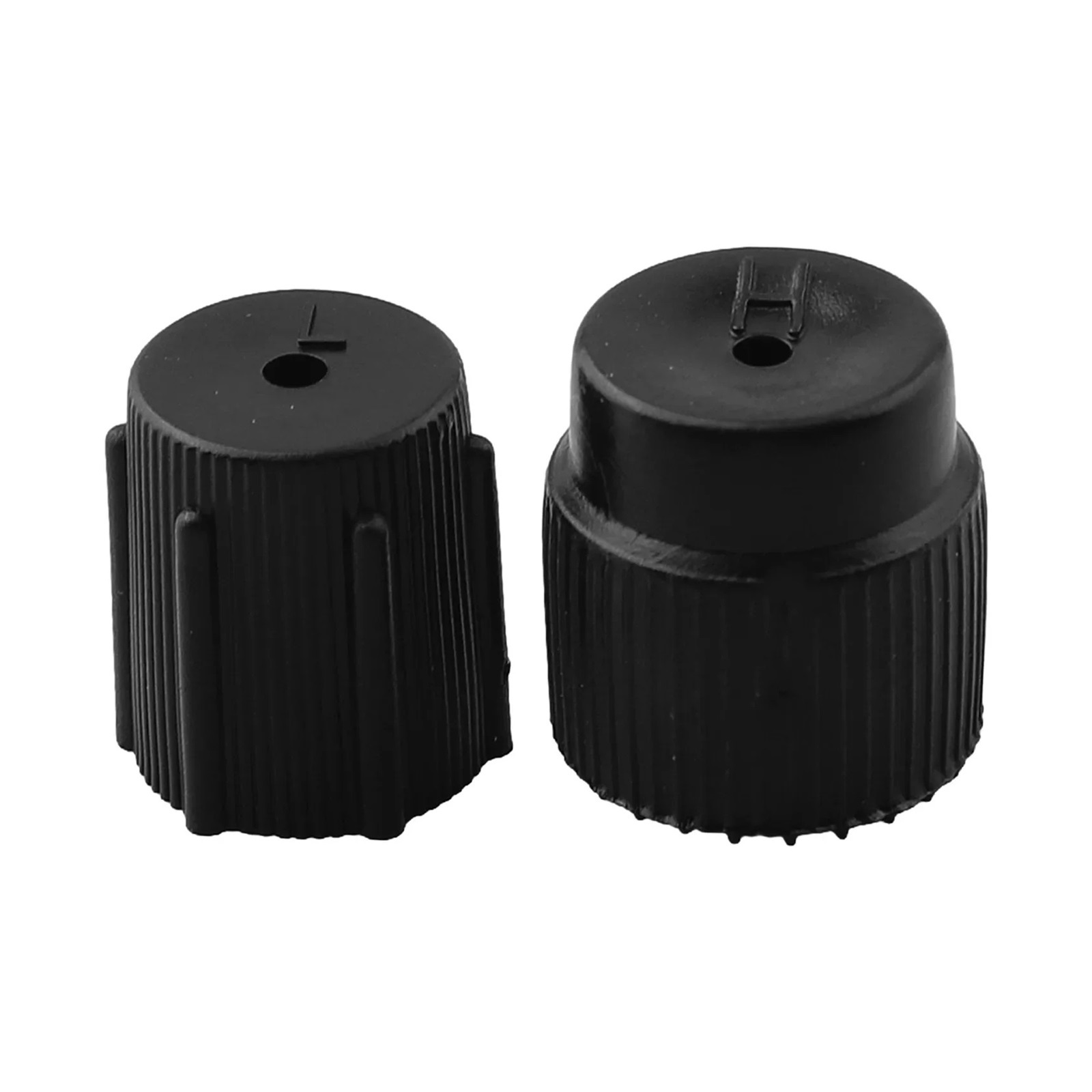 2pcs Car Air Conditioning Service AC Charging Port Valve Dust Cap ...