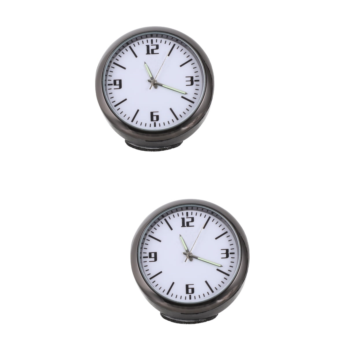 2pcs Car Air Vent Clip Quartz Clock Car Dashboard Clock Mini Clock Auto