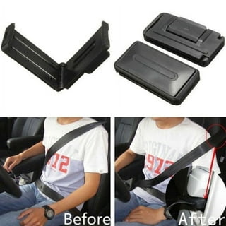2PC METAL SAFETY SEAT BELT CONTROL BUCKLE CLASP ALARM STOPPER NULL INSERT