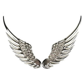 2pcs Car Automatic Motorcycles Body Styling Stickers Eagle Angel Wings Badge Style ABS Decals Car Exterior Accessory 13x7CM